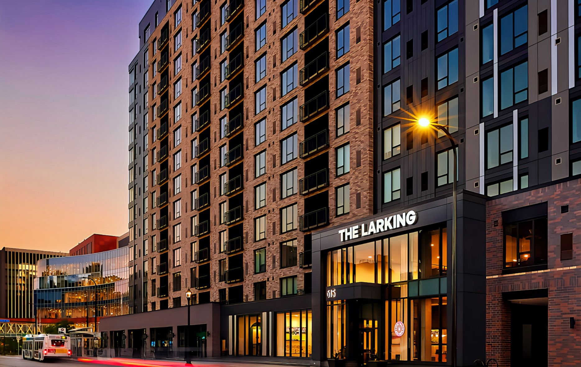 The Larking 8th Street Apartments in downtown Minneapolis